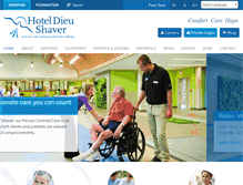 Tablet Screenshot of hoteldieushaver.org